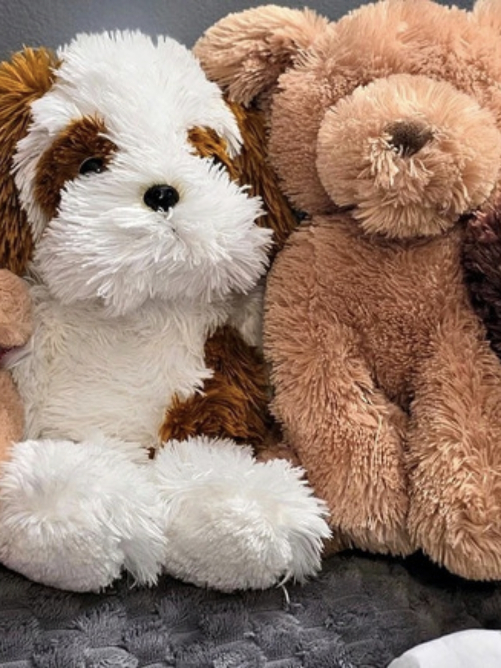 Aurora Stuffed Animal Plush Toy Bundle Brown & White